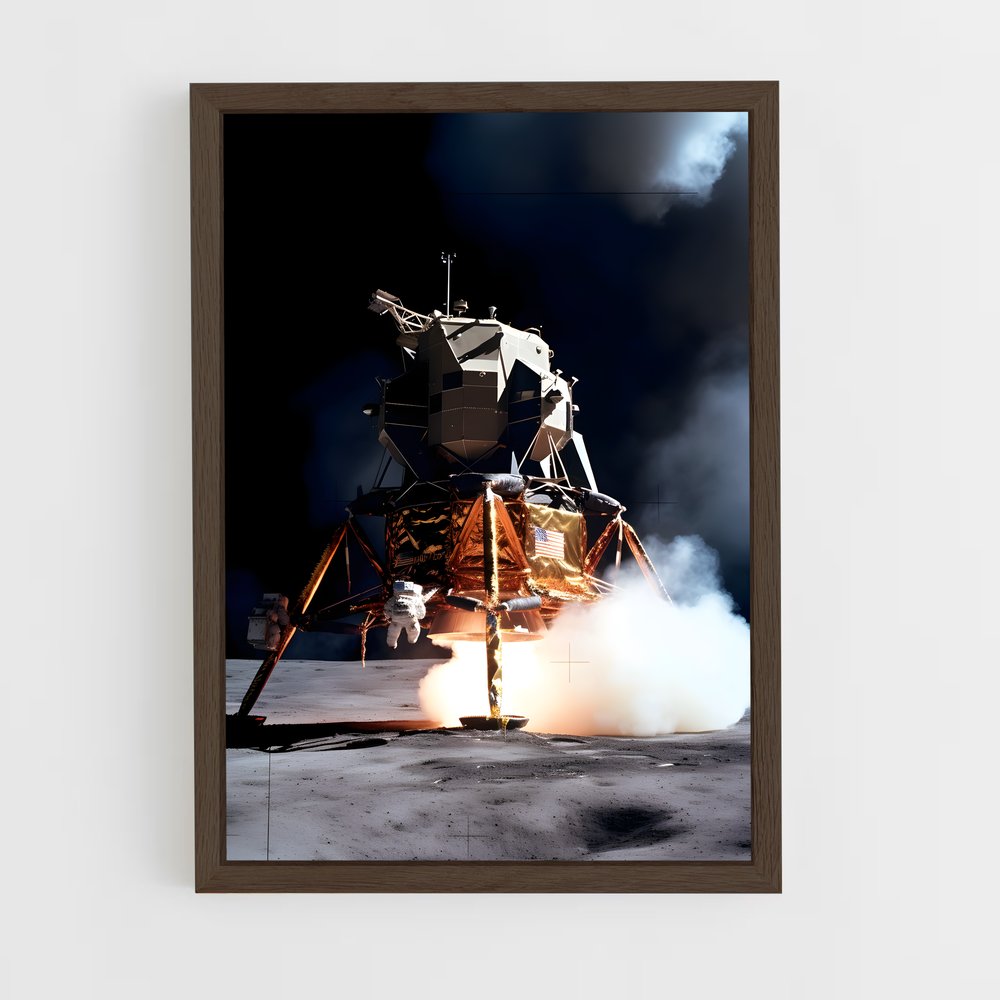 Poster L'Aube Lunaire – affiche Missions spatiales (vue 5)